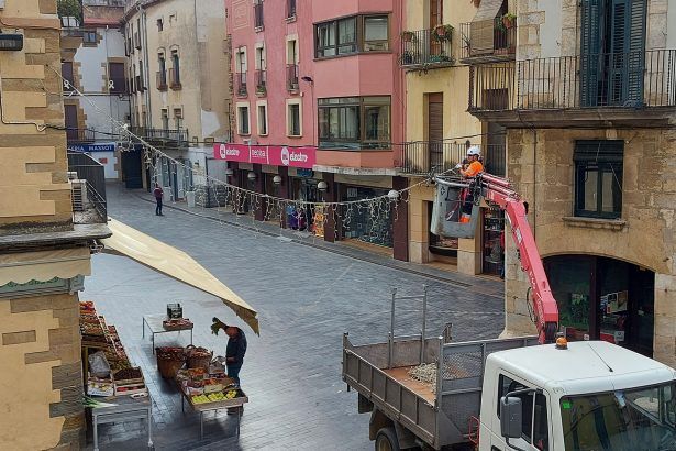 Llums de Nadal a la plaça