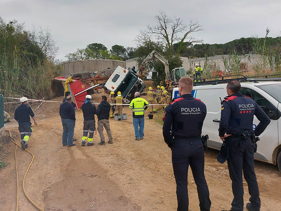 Camió accidentat