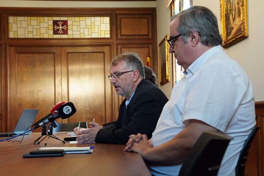 L'alcalde Aparicio i el regidor Dilmé